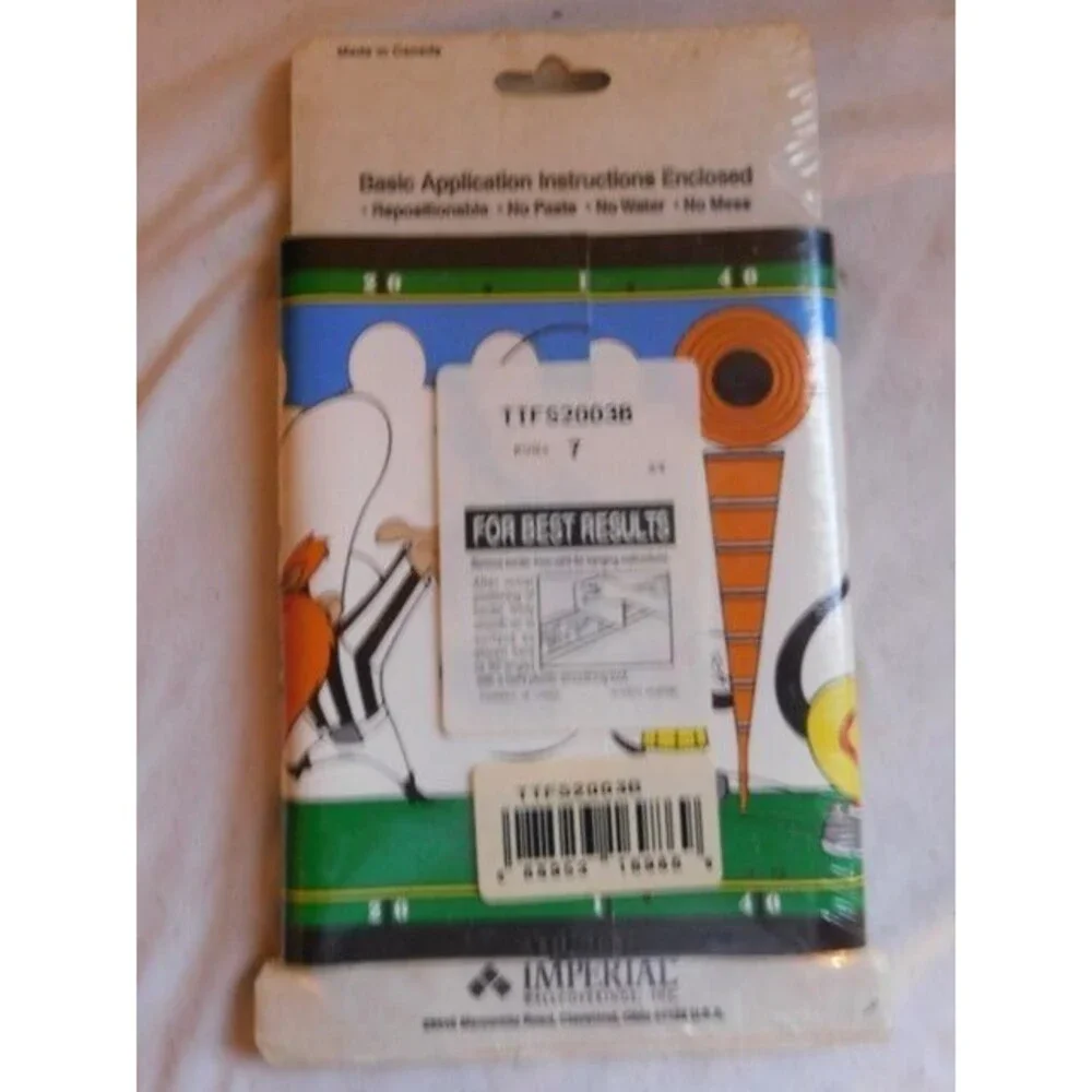 Vintage Looney Tunes Border 4 Self Adhesive Border Wallpaper SEALED 6 3/4 X 5YD